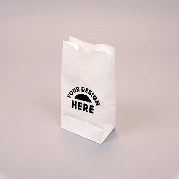 Custom-Printed White Kraft 4-lb Bag